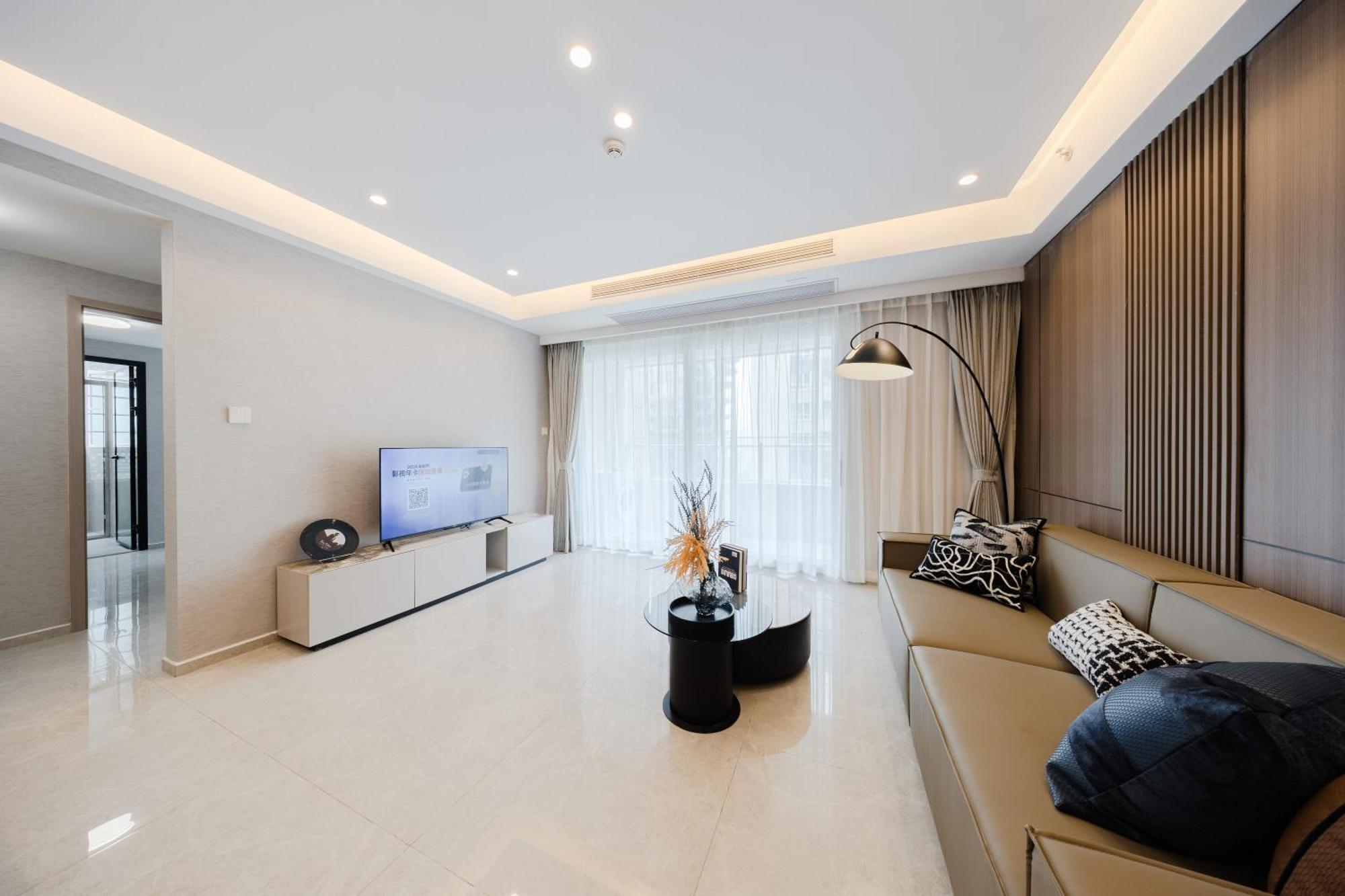 الشقق الفندقية Boruisi Video And Audio Light House - Shenzhen Convention And Exhibition Center Gangxia Metro Station المظهر الخارجي الصورة