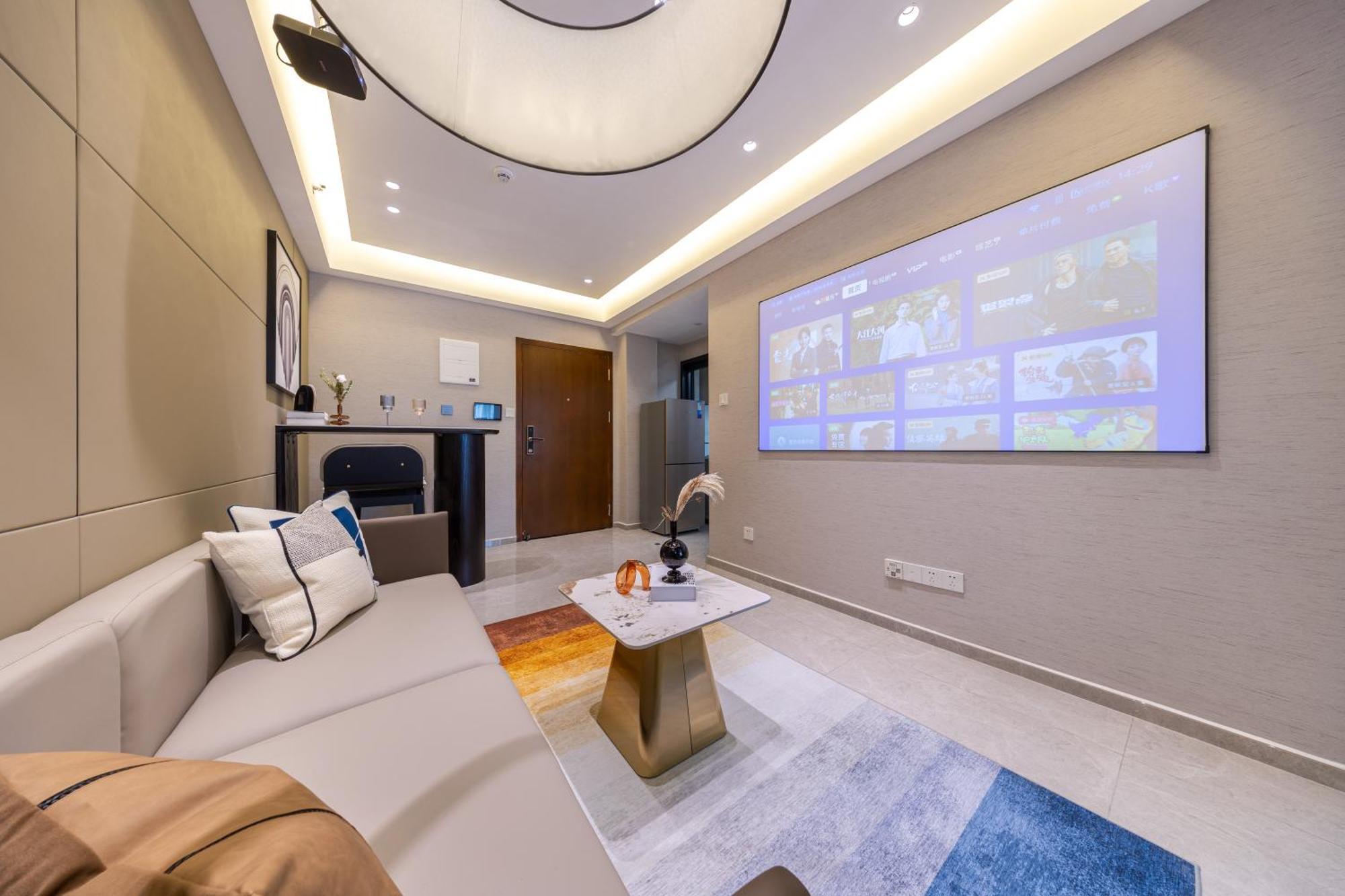 الشقق الفندقية Boruisi Video And Audio Light House - Shenzhen Convention And Exhibition Center Gangxia Metro Station المظهر الخارجي الصورة